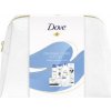 Dove Original tuhé mydlo 90 g + deospray 150 ml + šampón pre poškodené vlasy 250 ml + sprchový gél 250 ml + telové mlieko 250 ml + kozmetická taška darčeková sada