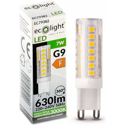 ECO LIGHT LED žiarovka G9 7W teplá biela