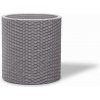 Kvetináč Keter Cylinder M Silver Grey 610100