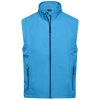 James & Nicholson pánska softshellová vesta JN1022 Azurová