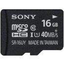 Sony microSDHC 16GB UHS-I U1 + adapter SR16UYA