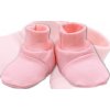 Terjan botičky/ponožtičky Bavlna sv. růžové