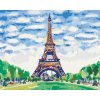 zuty Zuty - Maľovanie Podľa Čísel - Eiffelova Veža A Modré Nebo, 80X100 Cm, Plátno (8596530081708)