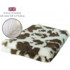 DRYBED Premium Vet Bed Krava hnedý + biely 150 x 100 cm