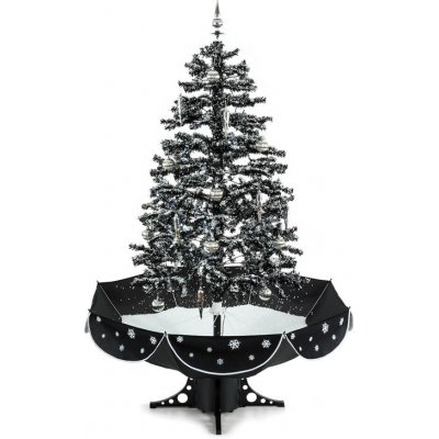 OneConcept Everwhite, vianočný stromček, 180 cm, simulácia sneženia, čierny (LEL2-Everwhite-BK)