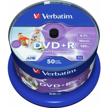 Verbatim DVD+R 4,7GB 16x, 50ks