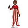 Kostým pruhovaný klaun detský - věk 5 - 6 roků - 110 - 115 cm