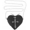 peňaženka na mince (kabelka) POIZEN INDUSTRIES - FAITHLESS HEART - BLACK - B-FTSHRCP-B-1