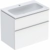 GEBERIT KÚPEĽNE Súprava nábytkového umývadla iCon s úzkym okrajom, so skrinkou, biela, 502.332.01.1