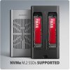 AXAGON EEM2-20GD, USB-C 20Gbps externí box pro dva M.2 NVMe SSD s funkcí klonování