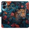 Flipové puzdro iSaprio - Flower Jaguar 02 - Honor 90 Lite 5G