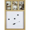 Magnetická tabuľa s fotorámom na 3 fotografie 81WO, 48 cm