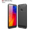 Puzdro Lenovo Moto E6 Play karbónová textúra farba čierna