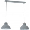 Luminex | Luster na lanku SVEN 2xE27/15W/230V šedá | LU9049