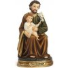 Soška: svätý Jozef s malým Ježiškom - 15 cm - PB19505