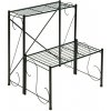 DEMA Schody na kvety 60x60,5x75,5 cm, 2 police, tmavozelené 47037D