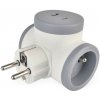 Emos P0076PD, rozbočovacia zásuvka 2x, 1xUSB-C, bielo-sivá P0076PD