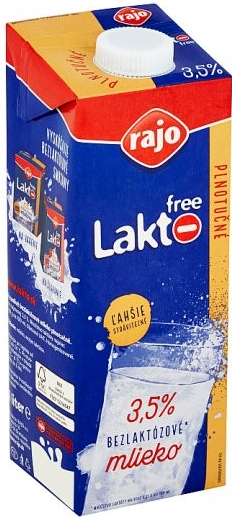 Rajo Lakto Free Mlieko plnotučné 3,5% 1l od 3,35 € - Heureka.sk