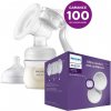 Philips AVENT Odsávačka mat. mlieka manuálna + Vložky do podprsenky jednorazové 60 ks VP-F173682