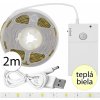 WinWin JH-313-2 SMD2835 so senzorom pohybu, 2m, 1.5W, DC5V, teplá biela
