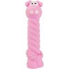 HipHop Prasiatko s latexovým lanom a chrópacím zvukom 15 cm latex