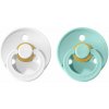 BIBS Colour cumlíky z prírodného kaučuku 2 ks, veľkosť 1, White/Mint