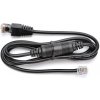 Kabel RJ12 24V pro pokladní zásuvku a tiskárnu, 1,1 m, černý
