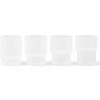 Ferm Living Poháre Ripple Frosted Small 60 ml – set 4 ks