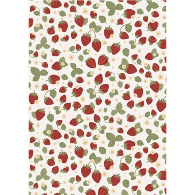 Ib Laursen Baliaci papier Strawberries – 5 m
