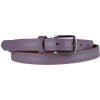 NovaKabelka.sk Cintura Stelle (2 cm) fialová dámsky kožený opasok čierna