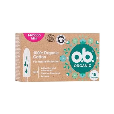 o.b. Organic Mini tampony ze 100% organické bavlny 16 ks