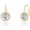 JVD SVLE0986XH2GO00 - Pozlátené strieborné náušnice so zirkónmi