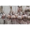 Clayre & Eef Ružové sklenené veľkonočné vajíčko na jutovom povrázku - Ø 7*12 cm - Clayre & Eef
