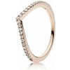 PANDORA pozlátený prsteň 186316CZ