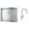 Súprava nerezový drez Grohe K700 31726SD0, kuchynská batéria Grohe Start Edge 30529001