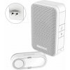 Zvonček Honeywell DC312SP2USB bezdrôtový zvonček Series 3, 6 melódií, základňa do zásuvky s USB nabíjačkou (DC312SP2USB)