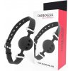 Darkness Ball Silicone Gag Black - Náhubok