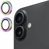 ENKAY sklá s trblietavými rámčekmi na ochranu šošoviek zadného fotoaparátu pre iPhone 17 - dúhová - možnosť vrátiť tovar ZADARMO do 30tich dní