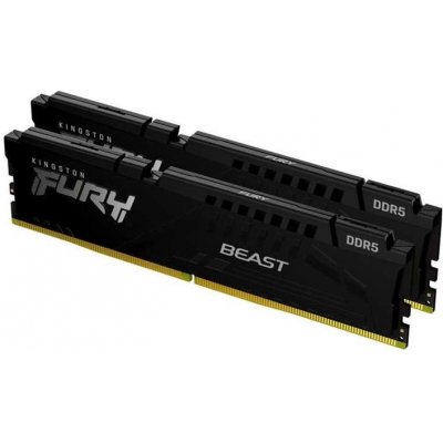 Kingston FURY Beast/DDR5/16GB/6000MHz/CL40/2x8GB/Black (KF560C40BBK2-16)