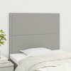 vidaXL Čelá postele 2 ks bledosivé 100x5x78/88 cm látka 3116182
