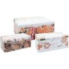 Súprava 3 vianočných plechových dóz Cookies