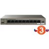 Tenda TEG1110PF-8-102W PoE AT switch 8xPoE 802.3af/ at + Uplink RJ45 + SFP port, 92W, PoE+, fanless TEG1110PF-8-102W