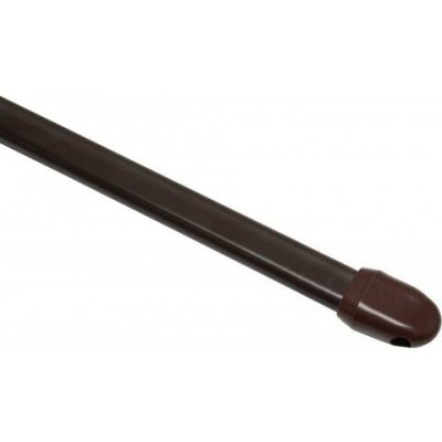 Vitrážna tyč rozťažná, plochá 11 mm hnedá, 80 - 115 cm