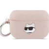 Karl Lagerfeld púzdro Monogram Choupette Head pre AirPods Pro 3 ružové