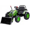 Mamido detský elektrický traktor s lopatou zelená