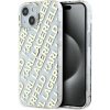 Karl Lagerfeld IML Electroplated Repeated Logo Zadní Kryt pro iPhone 15 Gold KLHCP15SHKFOEMD