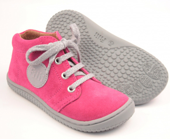 Filii barefoot Gecko velours pink laces