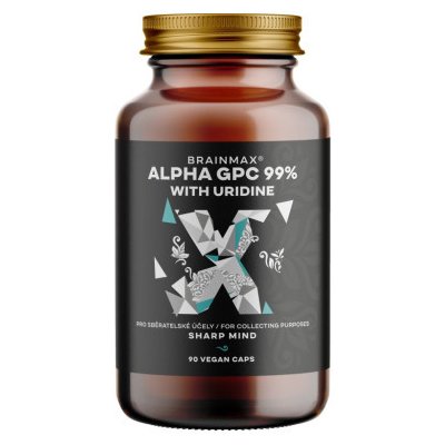 BrainMax Alpha GPC 99% & Uridine, 90 rostlinných kapslí