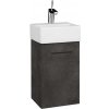 Dreja Skrinka pod umývadlo HOST SZD 35 - D16 Tmavý betón / Úchytka T06 / D16 Tmavý betón / Pravé