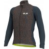 ALÉ Cycling Clothing ALÉ Graphics PRR Green Bolt, Grey/ Fluo orange Veľkosť: L Pánsky mierne zateplený cyklistický dres s dlhým rukávom